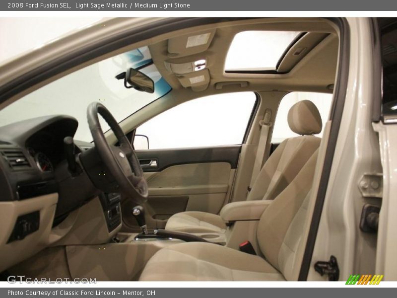 Light Sage Metallic / Medium Light Stone 2008 Ford Fusion SEL
