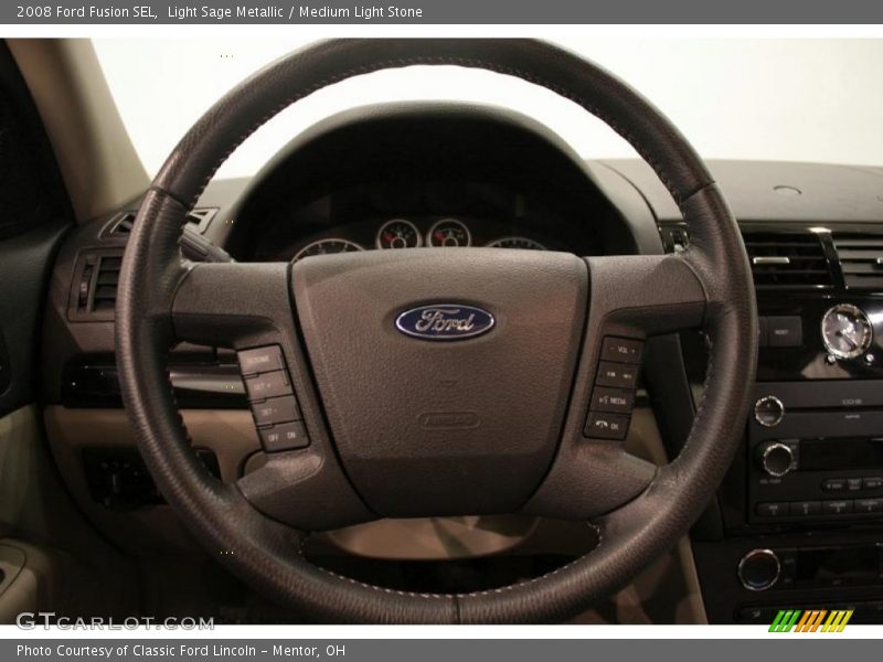 Light Sage Metallic / Medium Light Stone 2008 Ford Fusion SEL