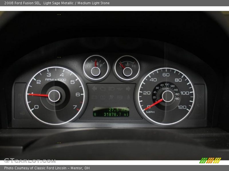 Light Sage Metallic / Medium Light Stone 2008 Ford Fusion SEL