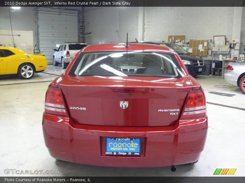 Inferno Red Crystal Pearl / Dark Slate Gray 2010 Dodge Avenger SXT