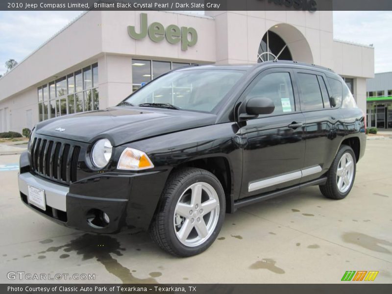 Brilliant Black Crystal Pearl / Dark Slate Gray 2010 Jeep Compass Limited