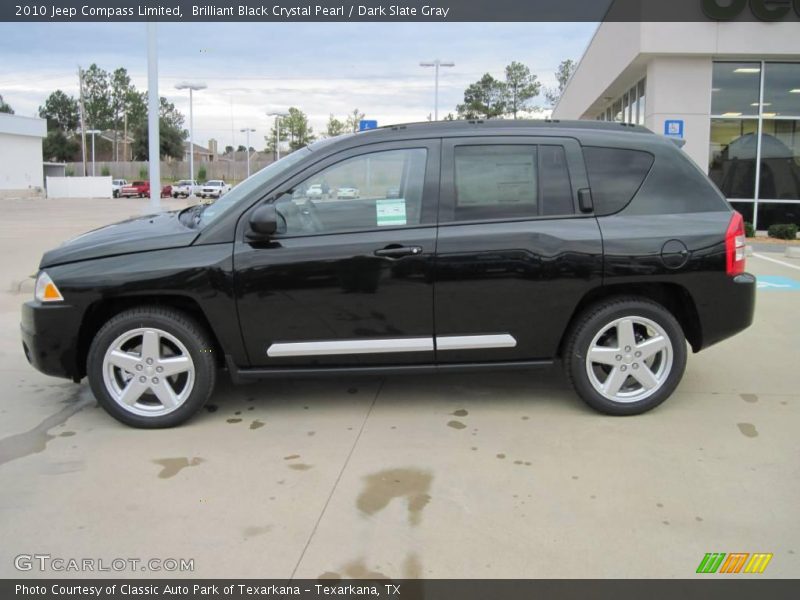Brilliant Black Crystal Pearl / Dark Slate Gray 2010 Jeep Compass Limited