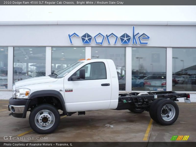 Bright White / Medium Slate Gray 2010 Dodge Ram 4500 SLT Regular Cab Chassis
