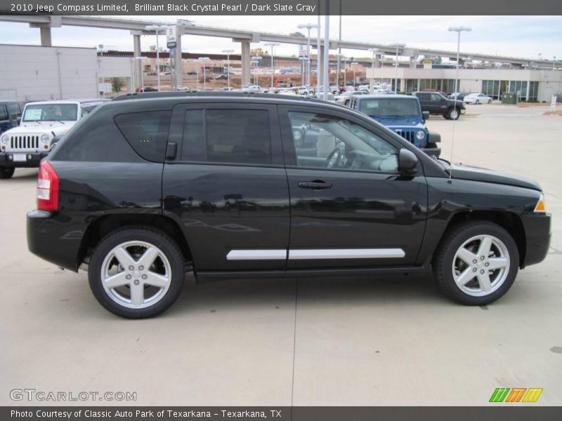 Brilliant Black Crystal Pearl / Dark Slate Gray 2010 Jeep Compass Limited