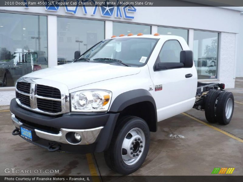 Bright White / Medium Slate Gray 2010 Dodge Ram 4500 SLT Regular Cab Chassis