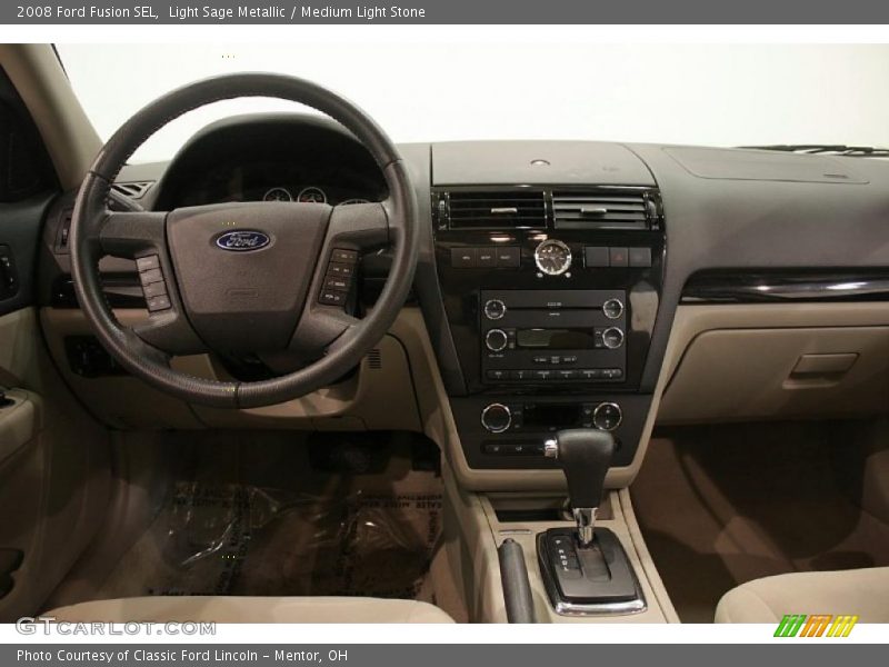 Light Sage Metallic / Medium Light Stone 2008 Ford Fusion SEL