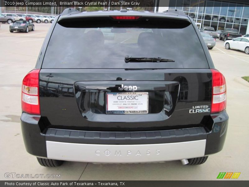 Brilliant Black Crystal Pearl / Dark Slate Gray 2010 Jeep Compass Limited