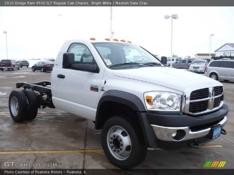 Bright White / Medium Slate Gray 2010 Dodge Ram 4500 SLT Regular Cab Chassis