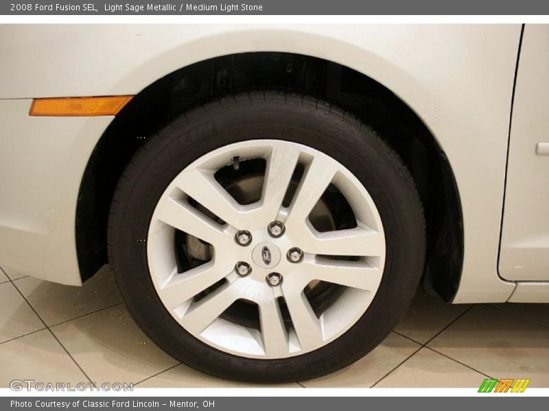 Light Sage Metallic / Medium Light Stone 2008 Ford Fusion SEL