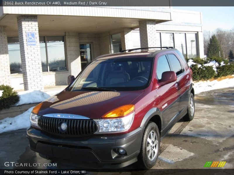 Medium Red / Dark Gray 2002 Buick Rendezvous CX AWD