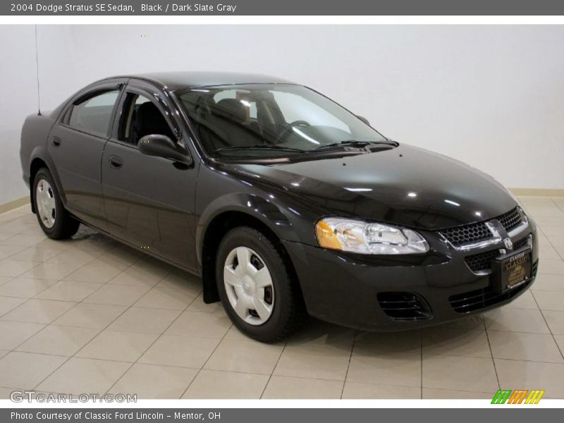 Black / Dark Slate Gray 2004 Dodge Stratus SE Sedan