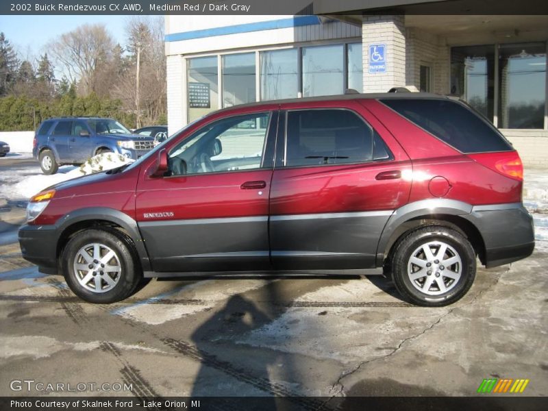 Medium Red / Dark Gray 2002 Buick Rendezvous CX AWD