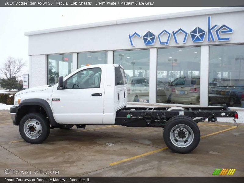 Bright White / Medium Slate Gray 2010 Dodge Ram 4500 SLT Regular Cab Chassis