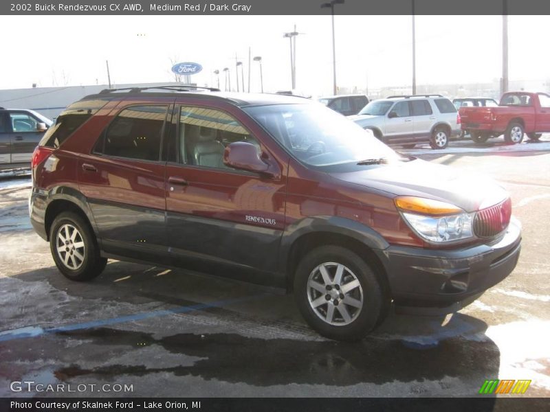 Medium Red / Dark Gray 2002 Buick Rendezvous CX AWD