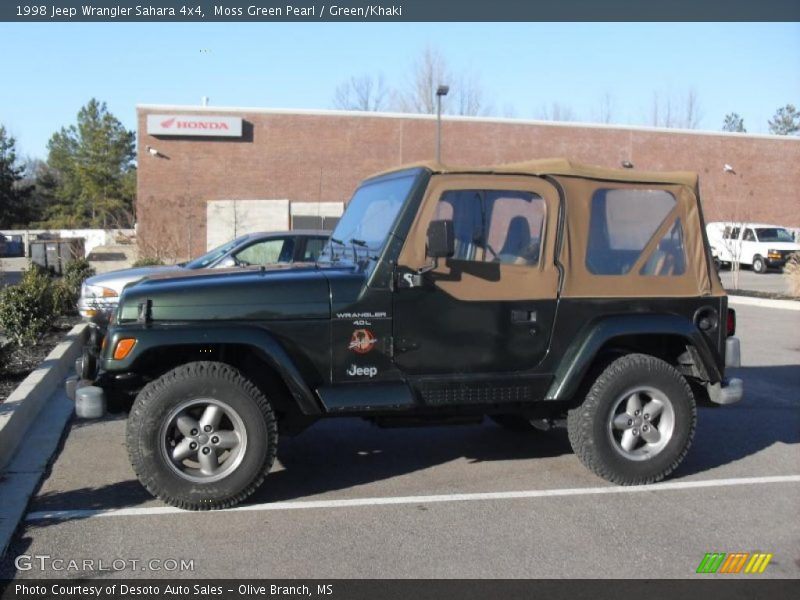 Moss Green Pearl / Green/Khaki 1998 Jeep Wrangler Sahara 4x4