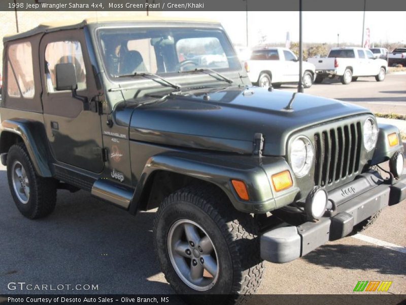 Moss Green Pearl / Green/Khaki 1998 Jeep Wrangler Sahara 4x4