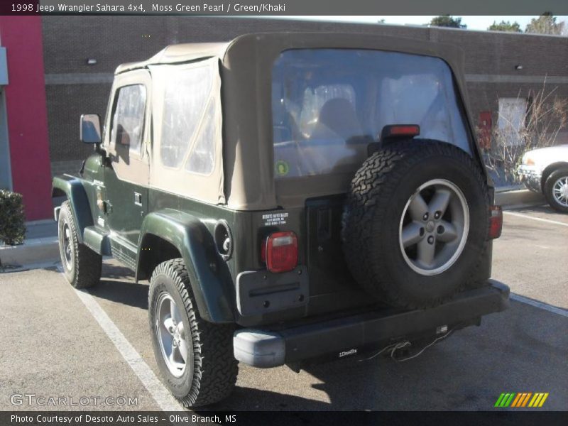 Moss Green Pearl / Green/Khaki 1998 Jeep Wrangler Sahara 4x4