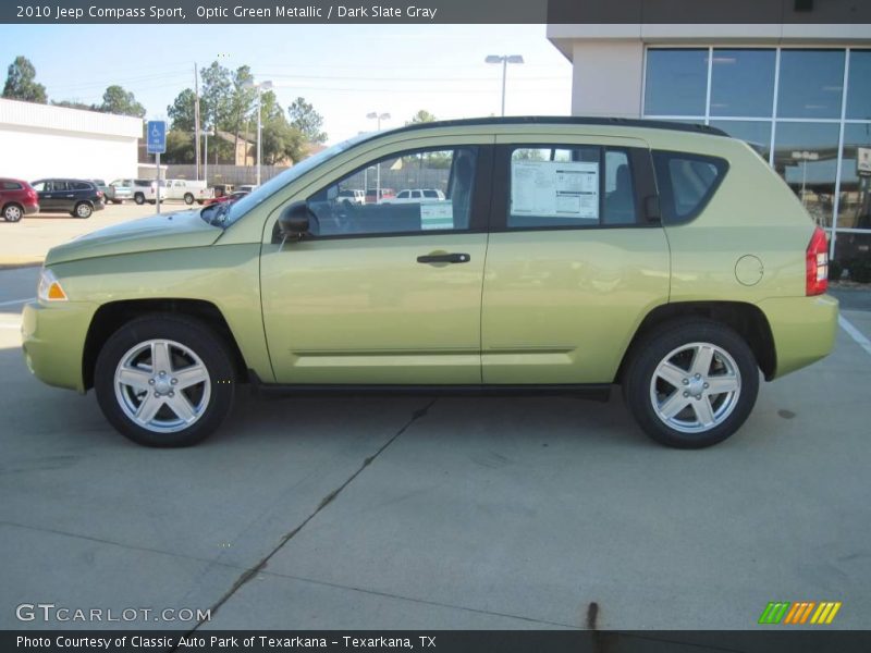 Optic Green Metallic / Dark Slate Gray 2010 Jeep Compass Sport