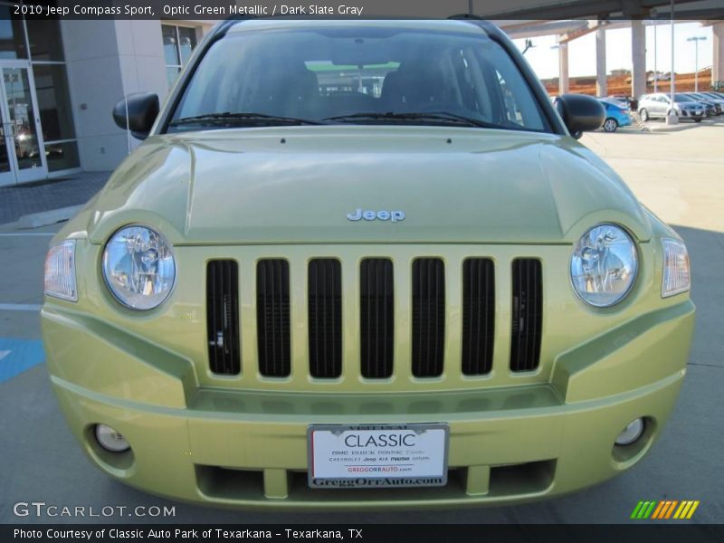 Optic Green Metallic / Dark Slate Gray 2010 Jeep Compass Sport