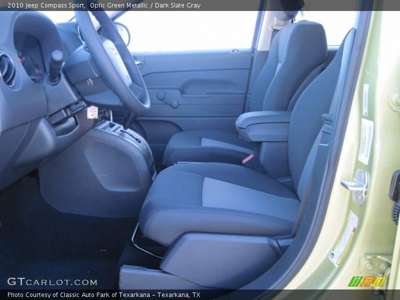 Optic Green Metallic / Dark Slate Gray 2010 Jeep Compass Sport