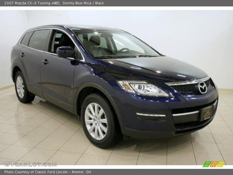 Stormy Blue Mica / Black 2007 Mazda CX-9 Touring AWD