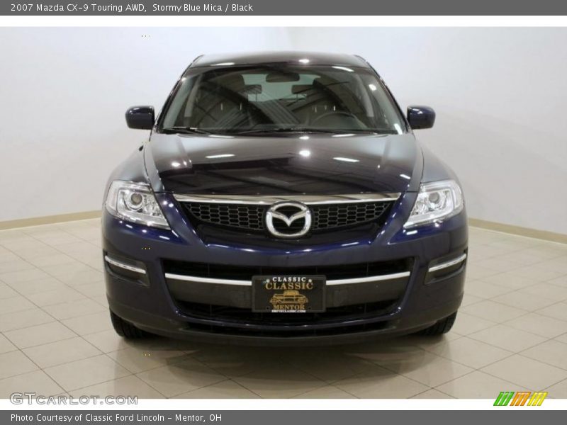 Stormy Blue Mica / Black 2007 Mazda CX-9 Touring AWD