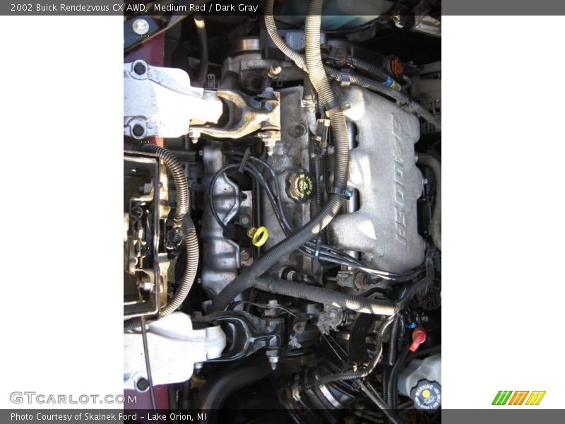 Medium Red / Dark Gray 2002 Buick Rendezvous CX AWD