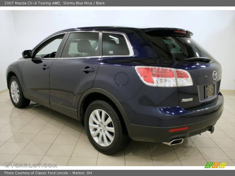 Stormy Blue Mica / Black 2007 Mazda CX-9 Touring AWD