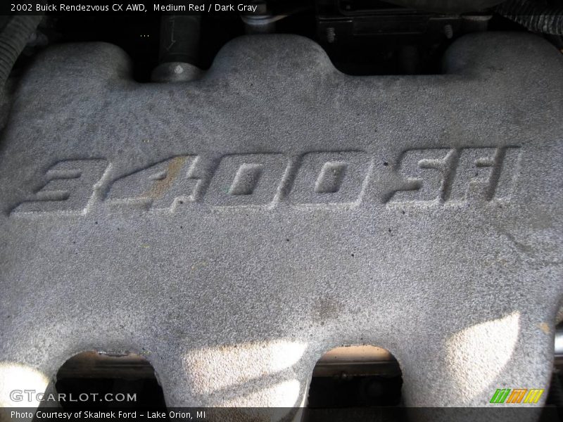 Medium Red / Dark Gray 2002 Buick Rendezvous CX AWD