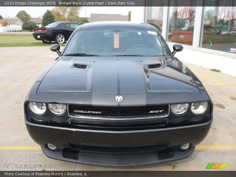 Brilliant Black Crystal Pearl / Dark Slate Gray 2010 Dodge Challenger SRT8