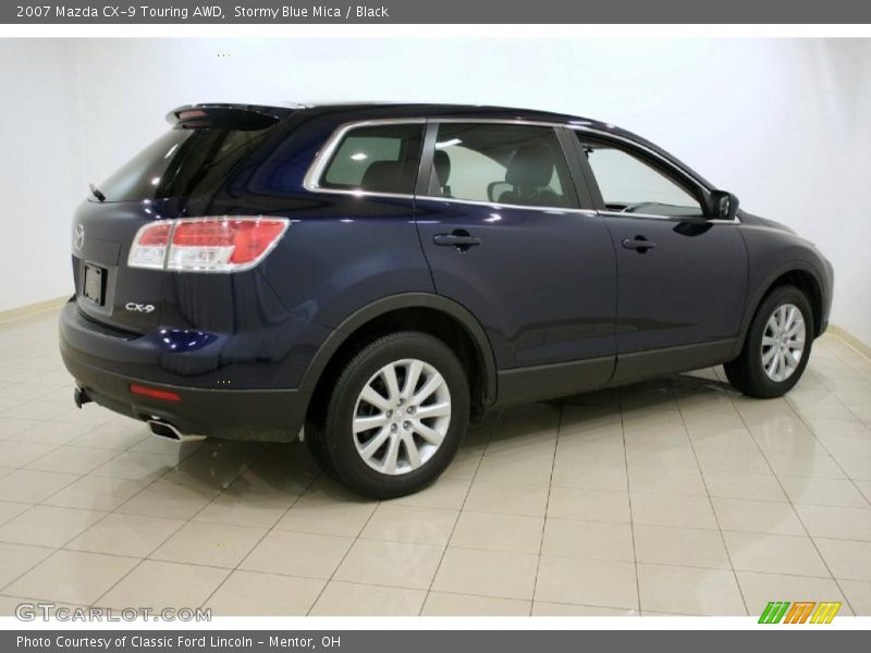 Stormy Blue Mica / Black 2007 Mazda CX-9 Touring AWD