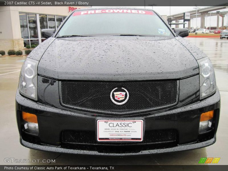 Black Raven / Ebony 2007 Cadillac CTS -V Sedan