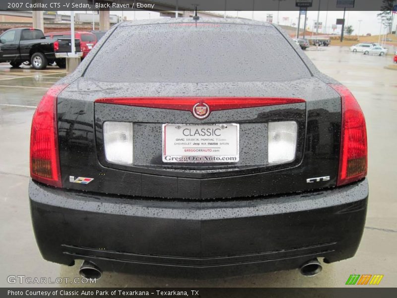 Black Raven / Ebony 2007 Cadillac CTS -V Sedan