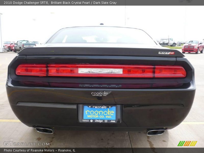 Brilliant Black Crystal Pearl / Dark Slate Gray 2010 Dodge Challenger SRT8