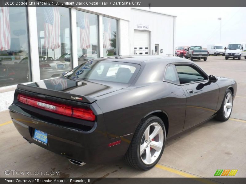 Brilliant Black Crystal Pearl / Dark Slate Gray 2010 Dodge Challenger SRT8