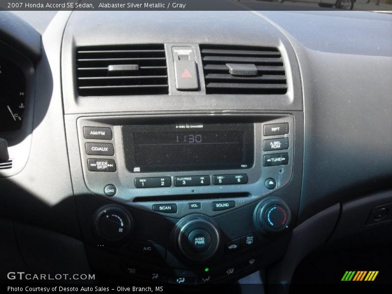 Alabaster Silver Metallic / Gray 2007 Honda Accord SE Sedan