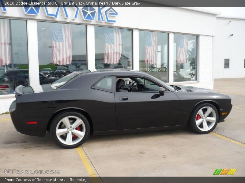 Brilliant Black Crystal Pearl / Dark Slate Gray 2010 Dodge Challenger SRT8
