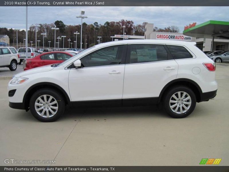 Crystal White Pearl Mica / Sand 2010 Mazda CX-9 Touring