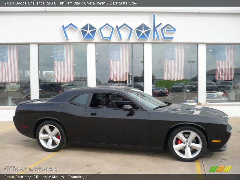 Brilliant Black Crystal Pearl / Dark Slate Gray 2010 Dodge Challenger SRT8