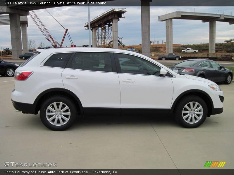 Crystal White Pearl Mica / Sand 2010 Mazda CX-9 Touring