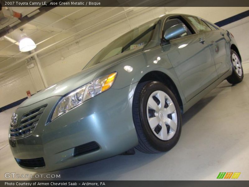 Aloe Green Metallic / Bisque 2007 Toyota Camry LE