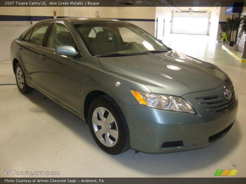 Aloe Green Metallic / Bisque 2007 Toyota Camry LE