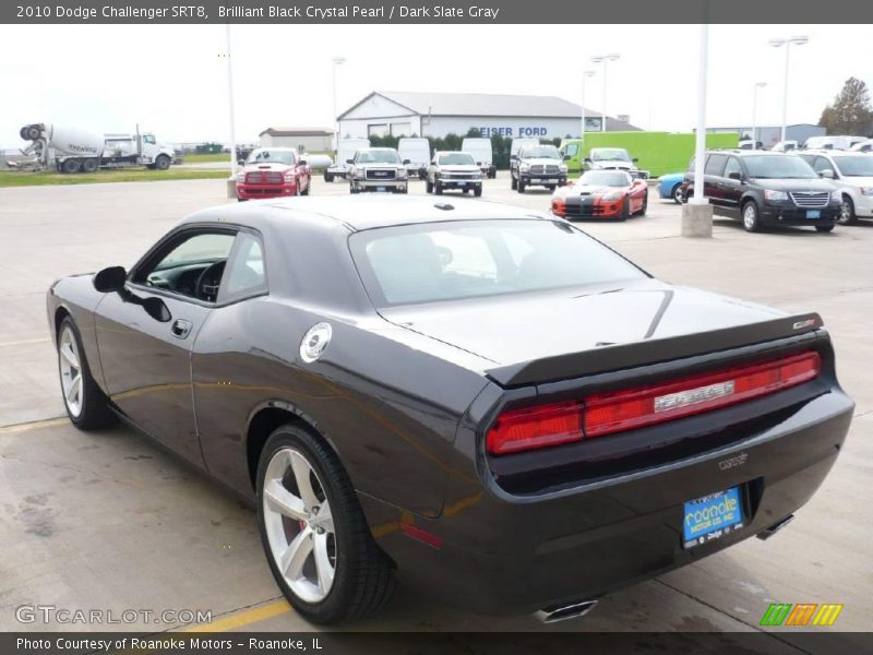 Brilliant Black Crystal Pearl / Dark Slate Gray 2010 Dodge Challenger SRT8
