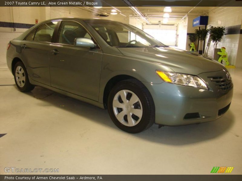 Aloe Green Metallic / Bisque 2007 Toyota Camry LE