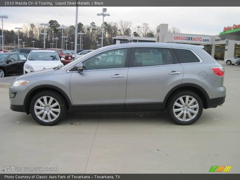Liquid Silver Metallic / Black 2010 Mazda CX-9 Touring