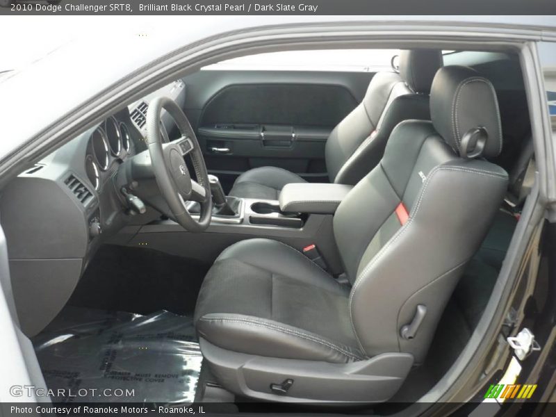 Brilliant Black Crystal Pearl / Dark Slate Gray 2010 Dodge Challenger SRT8