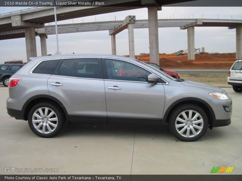 Liquid Silver Metallic / Black 2010 Mazda CX-9 Touring