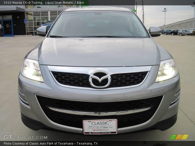 Liquid Silver Metallic / Black 2010 Mazda CX-9 Touring