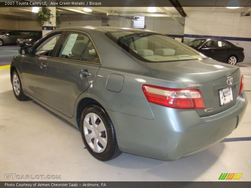 Aloe Green Metallic / Bisque 2007 Toyota Camry LE