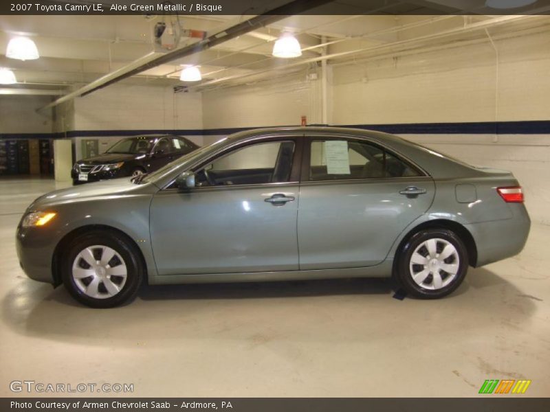 Aloe Green Metallic / Bisque 2007 Toyota Camry LE